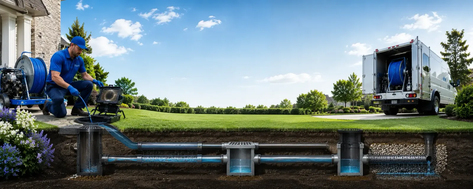 Outdoor drain cleaning information for Enola, PA